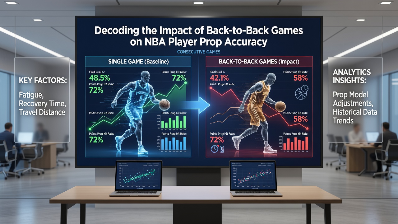 Detailed NBA game logs showing performance changes during consecutive game sets