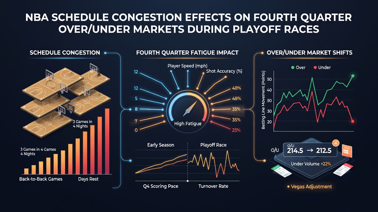 Fourth quarter action in an NBA playoff race game showing fatigued players and defensive intensity